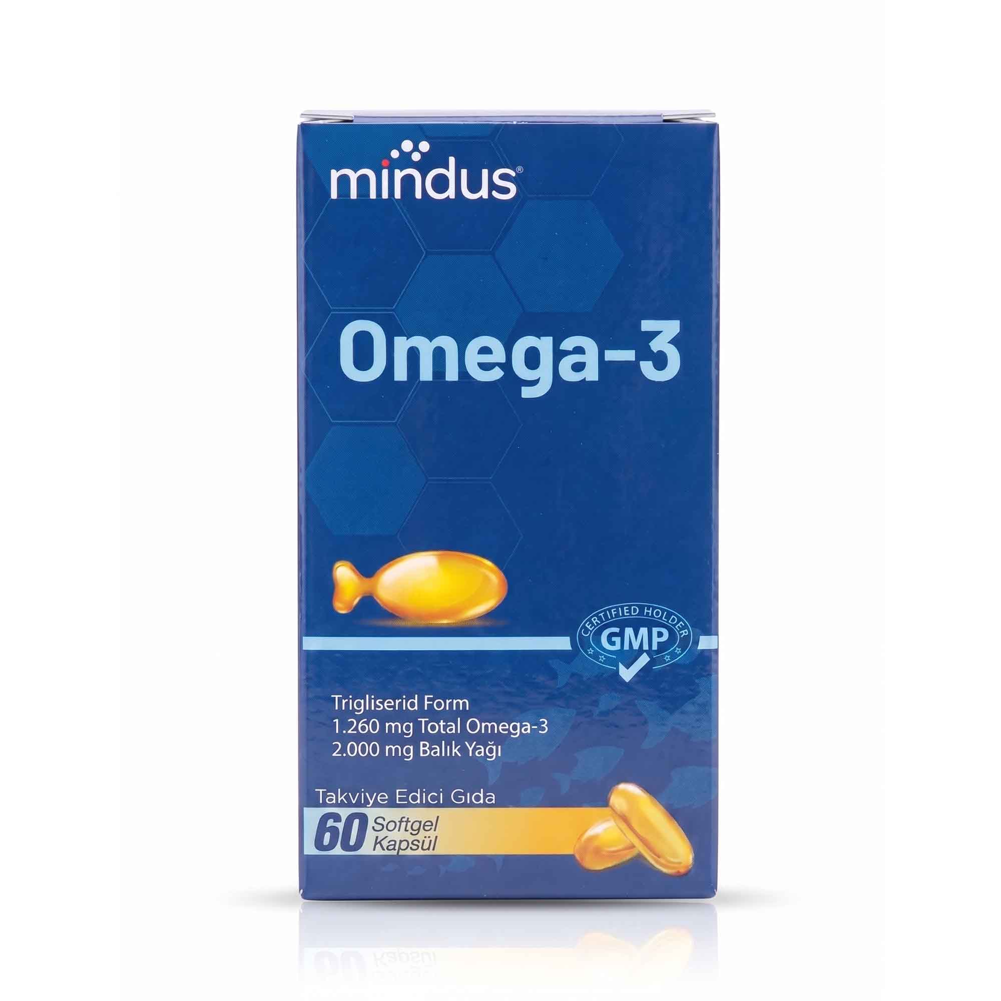 mindus Omega-3 Balık Yağı 60 Softgel